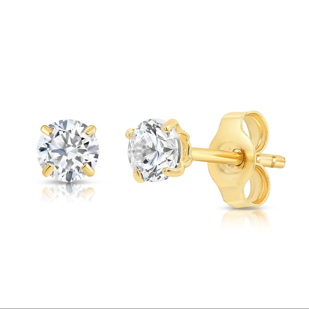 🆕 14K Solid Yellow Gold earrings